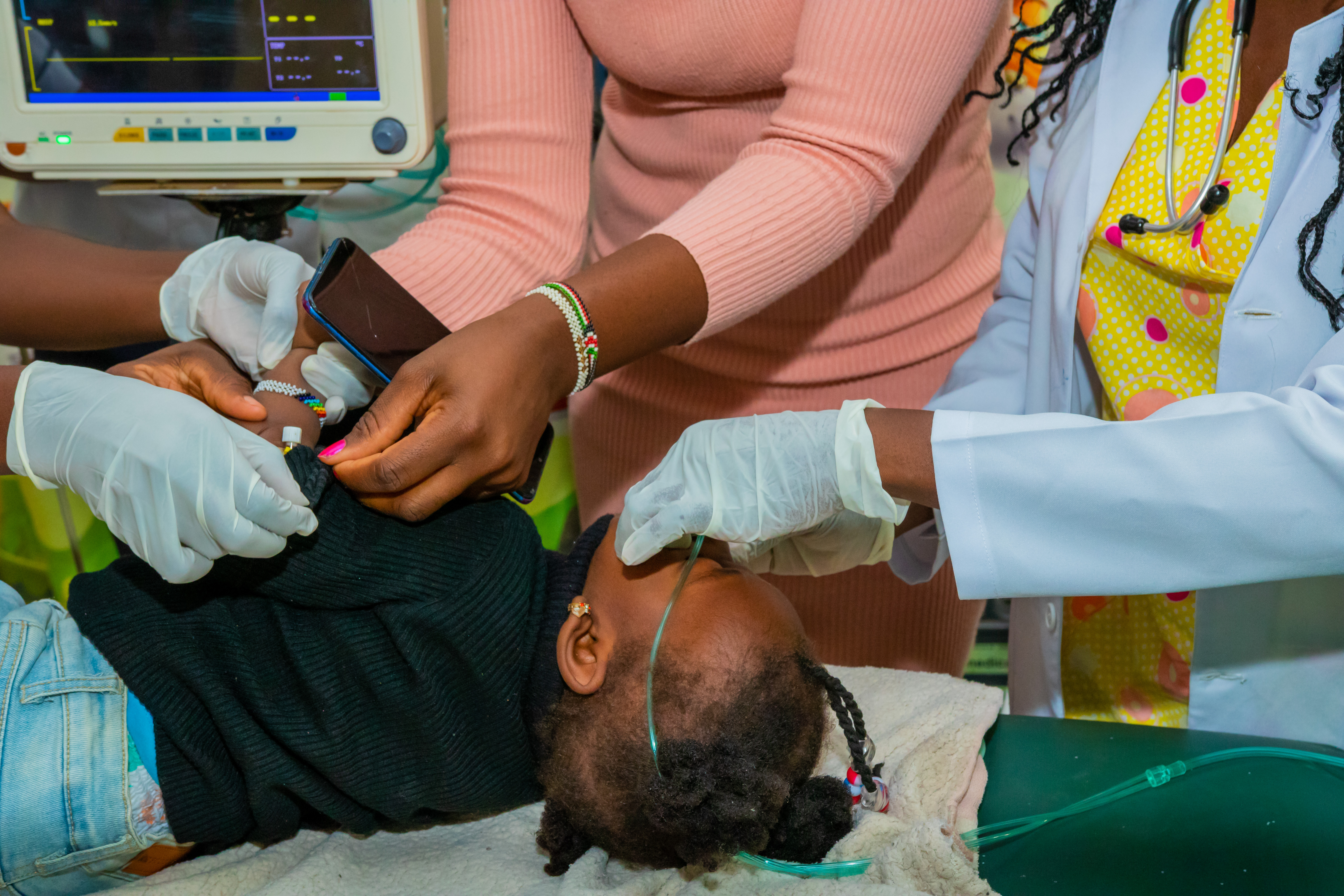 Baby receiving Care in Kisumu